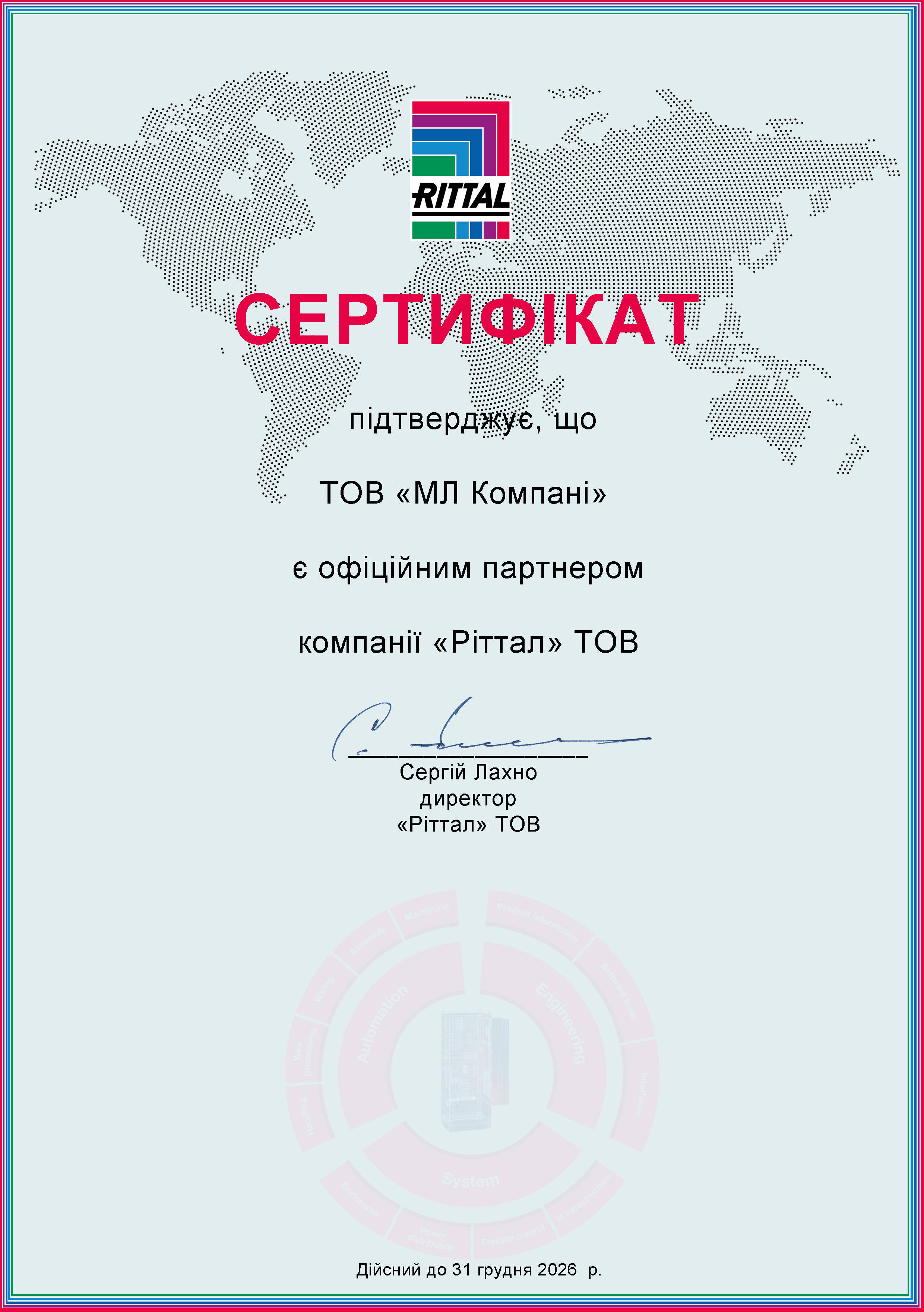 Сертифікат Rittal